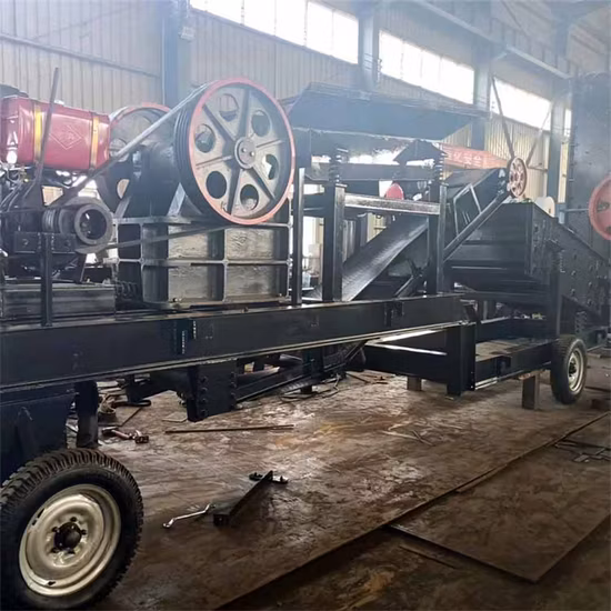 5-50tph Portable Diesel Stone Rock Limestone Jaw Crusher for Mining