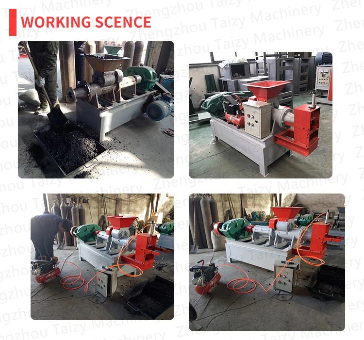 Small Coal Biomass Wood Press Briquette Machine